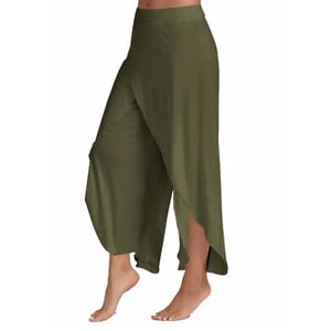 Women's Spandex Harem Yoga Pants Breathable Lounge Trousers, Green