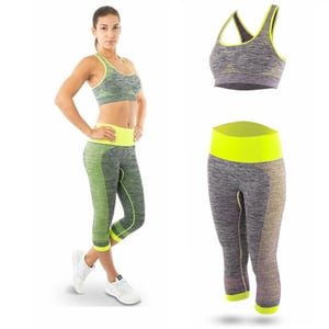 Women's Yoga Sportswear Gym Fitness Activewear Outfit Green
