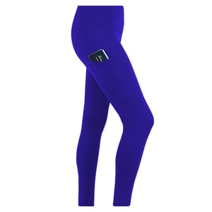 Women's Yoga Pants with Pockets Tummy Control Gym Leggings, Blue