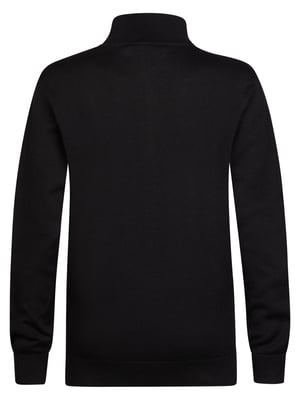 Petrol Industries - Jongens Gebreide half-zip trui ironshore - Zwart