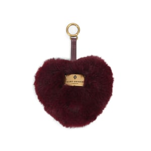Kurt Geiger London Brixton Heart Charm Fur