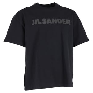 Jil Sander Logo T-shirt in Black Cotton