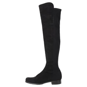 Stuart Weitzman Knee Length Boots in Black Suede