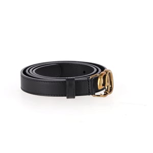 Gucci GG Marmont riem in zwart leer