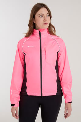 'Adrenaline' Women's Cycling Jacket Waterproof Breathable Sports Coat Pink