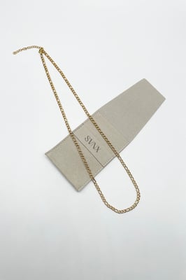 Figaro Chain Necklace in Gold