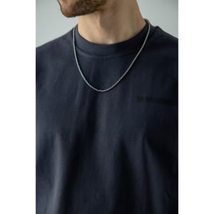 Rope Chain Necklace & Bracelet Set in Silver