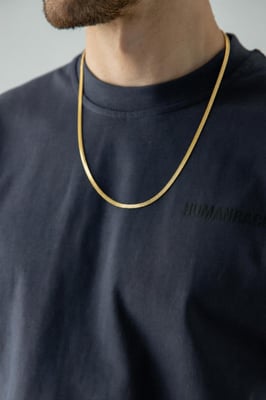 Slim Snake Chain Necklace in Gold