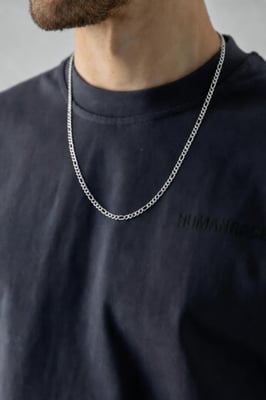 Figaro Chain Necklace in Silver