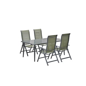 Garden Impressions 5-delige tuinset 4 limone stoelen met tafel perth