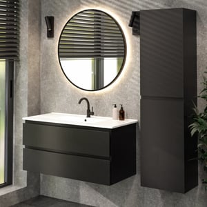 Mirlux Badkamermeubel varo 100 cm - witte wastafel