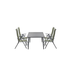 Garden Impressions 5-delige tuinset 4 limone stoelen met tafel perth