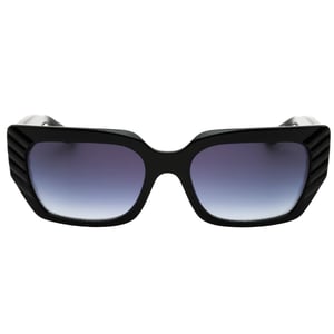 Guess Shiny Black Frame Gradient Smoke Lens Sunglasses