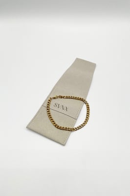 Cuban Bracelet in Gold 5mm