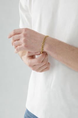 Cuban Bracelet in Gold 5mm