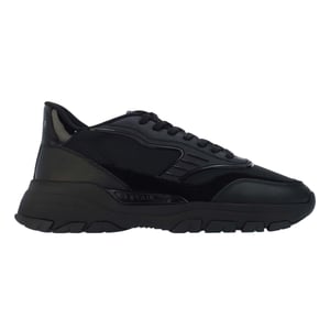 Lavair Heren Pacific 2.0 Leren Trainers (Zwart)