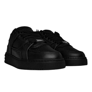 Represent Heren Apex Platte Trainers met Paneel (Drievoudig zwart)