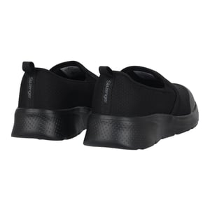 Slazenger Jongens Zeal Leren Slip-on Trainers (Zwart)