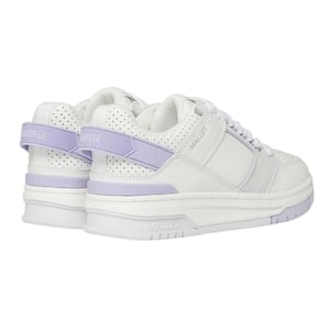 Mallet Dames/Dames Compton Leather Low Cut Chunky Flat Trainers (Wit/siliconen)