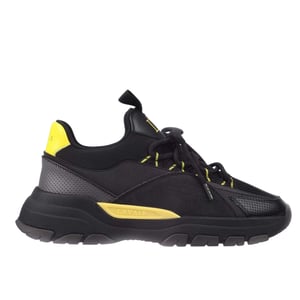 Lavair Heren Creator Evo Suede Trainers (ZWART/GEEL)