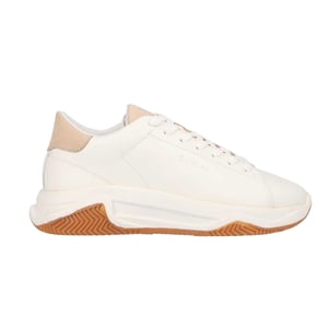 Lavair Volwassen nappalederen sportschoenen met dikke zool (Wit)