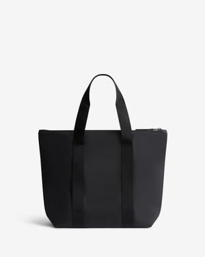 Cullen Logo Detail Tote Bag in Black