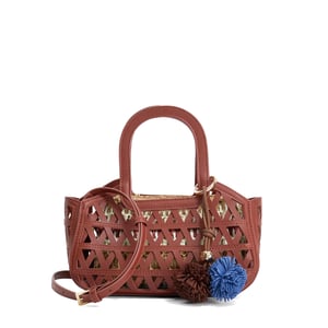 Dune Accessories Dundee - Textured Raffia Grab Handle Bag