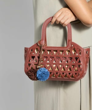 Dune Accessories Dundee - Textured Raffia Grab Handle Bag