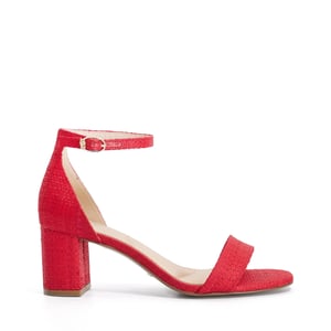 Dune Ladies Wf Melins - Leather Open Toe Block Heel Shoes