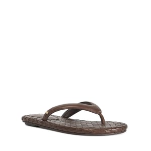 Dune Ladies Lunare - Leather Woven Thong Sandals