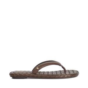 Dune Ladies Lunare - Leather Woven Thong Sandals