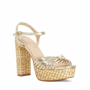 Dune Ladies Minogue - Raffia Platform Heels