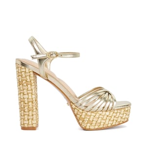 Dune Ladies Minogue - Raffia Platform Heels