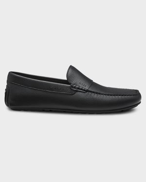 Noel Logo Detail Loafers in Black