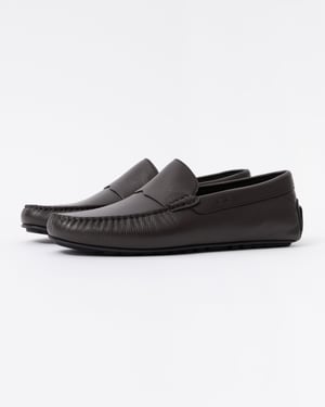 Logo Detail Shoes in Dark Grey