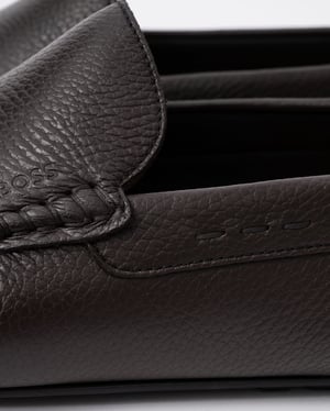 Logo Detail Shoes in Dark Grey