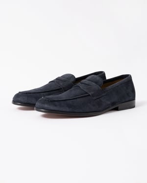 Keyworth Stiched Detail Loafers in Dark Grey