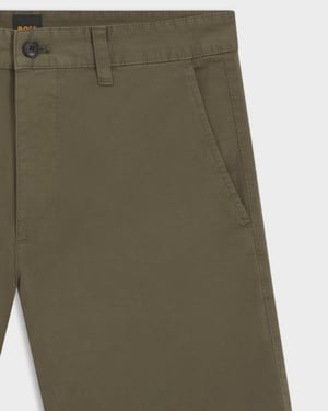 Slim Fit Chino Shorts in Grey
