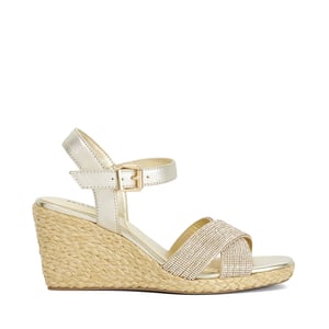 Dune Ladies Kyro - Raffia Wedge Sandals