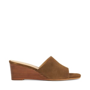Dune Ladies Kaydee - Suede Wedge Slip-On Mules