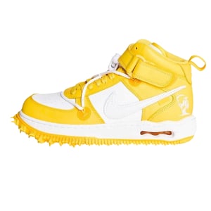 Nike Unisex Vuxen Off White Läder Högtoppsskor (Gul/Vit)