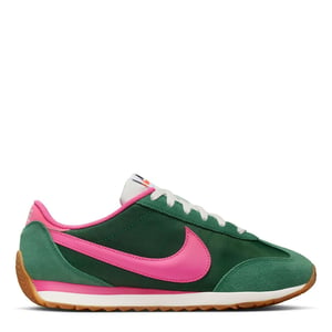 Nike Dam/Ladies Waffle Debut Suede Wedge Trainers (Grön/rosa)