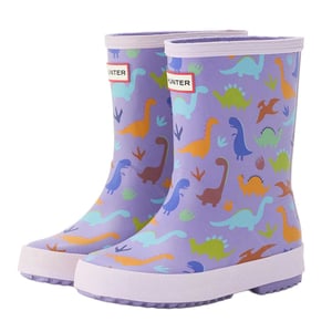 Hunter Childrens/Kids Dinosaur Wellington Boots (Purple)