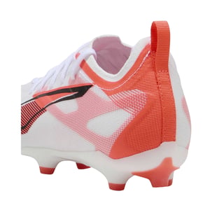 Puma Ultra Pro Stevige Grond Voetbalschoenen voor Kinderen/Kinderen (Puma wit/oranje)