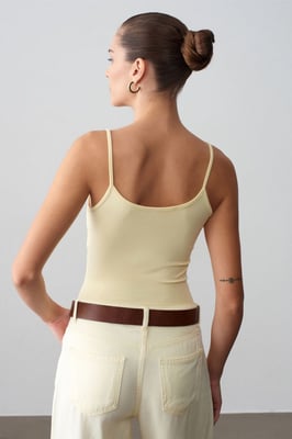 Slim Fit Mouwloze Cami Blouse