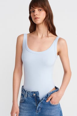 Mouwloos Geribbeld Katoenmix Bodysuit