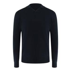 Aquascutum Active Derby Polo Black Polo Shirt