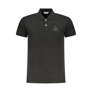 Iceberg Black Cotton Men Polo Shirt
