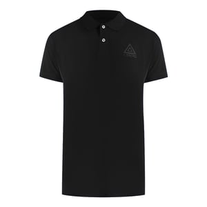 Ice Iceberg Triangle Logo Black Polo Shirt