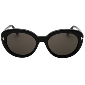 Tom Ford Shiny Black Smoke Sunglasses